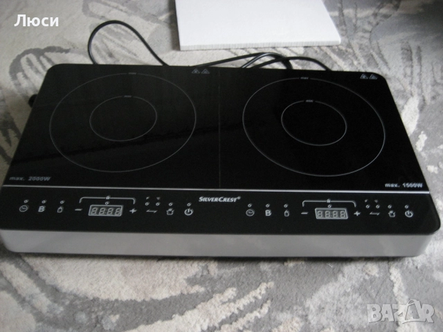 Двоен индукционен котлон Silvercrest, снимка 2 - Котлони - 52673514