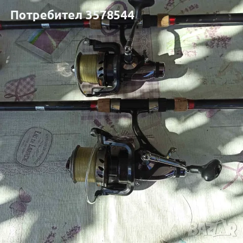 Шаранджийски въдици-SPLENDID 3.90m с макари -2бр., снимка 2 - Въдици - 56257529