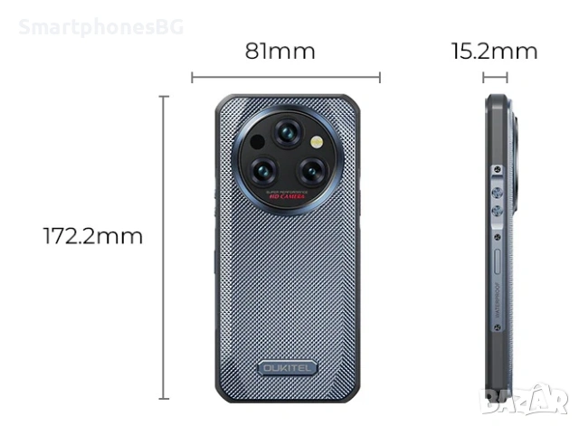 Oukitel WP35 Pro 5G 36GB RAM 512GB ROM, 11000 mah батерия, IP68 защита, снимка 5 - Други - 53795695