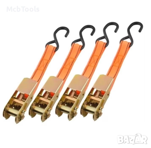 Комплект колани с тресчотка, за укрепване на товари 4.5 метра, снимка 3 - Други инструменти - 51928380