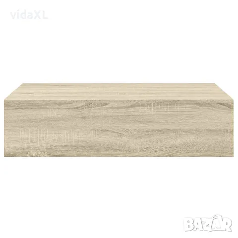 vidaXL Стенни рафтове с чекмеджета, 2 бр, дъб, 40x23,5x10 см, МДФ, снимка 7 - Етажерки - 56146931