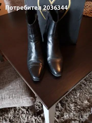 Дамски черни боти естествена кожа , снимка 2 - Дамски боти - 49504302