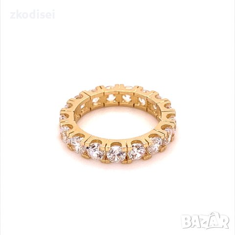 Златен дамски пръстен Tiffany 4,12гр. размер:53 14кр. проба:585 модел:16801-3, снимка 2 - Пръстени - 40673280
