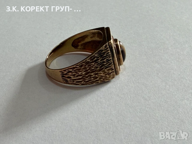 Мъжки златен пръстен 14К, снимка 5 - Пръстени - 53736151