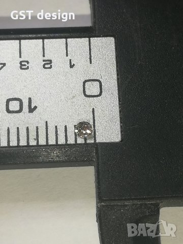 Наличен Намален ТОП Прекрасен Истински натурален диамант брилянтин 0.025карата , снимка 2 - Други - 34194386