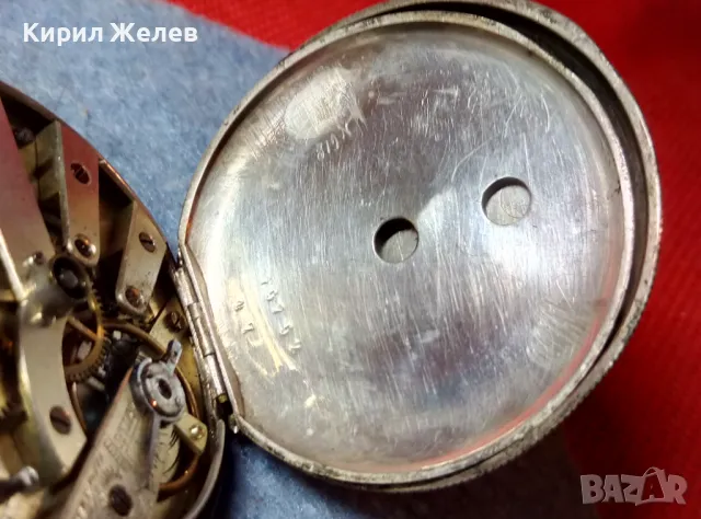 CYLINDRE 10 RUBIS Стар ШВЕЙЦАРСКИ СРЕБЪРЕН ДЖОБЕН ЧАСОВНИК ВИСОКА ПРОБА СРЕБРО с 2 КЛЮЧЕТА 48865, снимка 16 - Антикварни и старинни предмети - 48073835