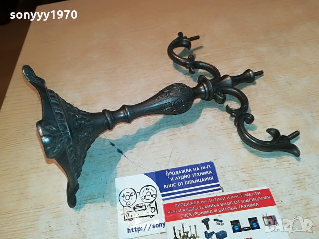 свещник за 3 свещи 23х21х10см внос франция 1208211047, снимка 11 - Антикварни и старинни предмети - 33794049