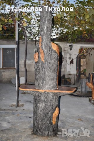 Градинско барбекю от щампован бетон имитация на дърво, снимка 8 - Барбекюта - 38585340