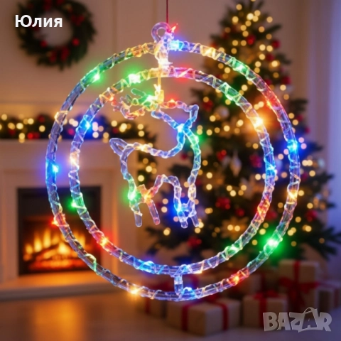 Въртяща се коледна декорация , снимка 5 - Декорация за дома - 52566953