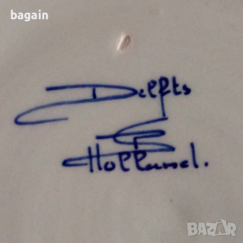 Уникална чиния. Делфтски порцелан., снимка 3 - Чинии - 53137988