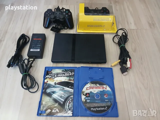 Колекционерски Комплект PS2 Slim + Запечатан Джойстик и Игра Need for Speed!, снимка 2 - PlayStation конзоли - 56009550