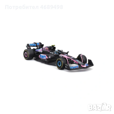 Bburago Alpine A524 #10 Pierre Gasly / Esteban Ocon – 1:43 DieCast F1 модел – колекционерски болид, снимка 3 - Колекции - 53178843
