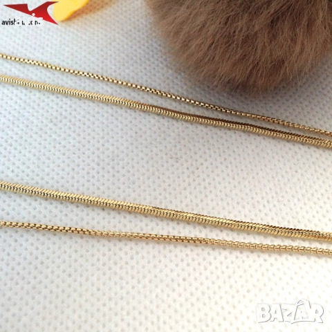 Синджир с 14К златно покритие 254551, снимка 3 - Колиета, медальони, синджири - 52678373