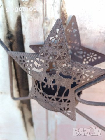 стар, стари, арт, старинен, винтидж висящ "абажур" за свещ, свещник 🕯️, снимка 12 - Декорация за дома - 44450406