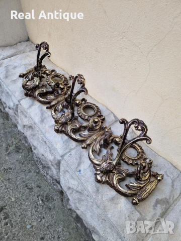 Прекрасна антикварна метална закачалка , снимка 7 - Антикварни и старинни предмети - 51155876