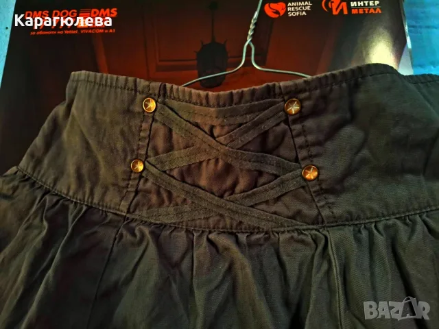 Diesel steampunk мини пола с джобове, размер 10 (XS/S), снимка 2 - Поли - 55769520