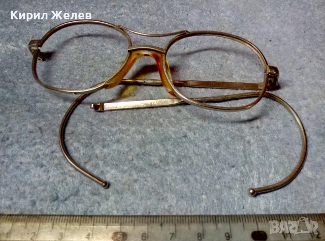 СТАРИННА РАМКА от РЕТРО ОЧИЛА с ПОЗЛАТА и МАРКИРОВКИ За ЧАСТИ РЕТАВРАЦИЯ КОЛЕКЦИЯ 14920, снимка 6 - Антикварни и старинни предмети - 47540490
