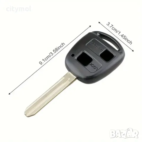 Дистанционно / кутийка за ключ за Toyota TO-109 All Cars, заготовка/острие за ключ TOY43, снимка 2 - Аксесоари и консумативи - 48664364