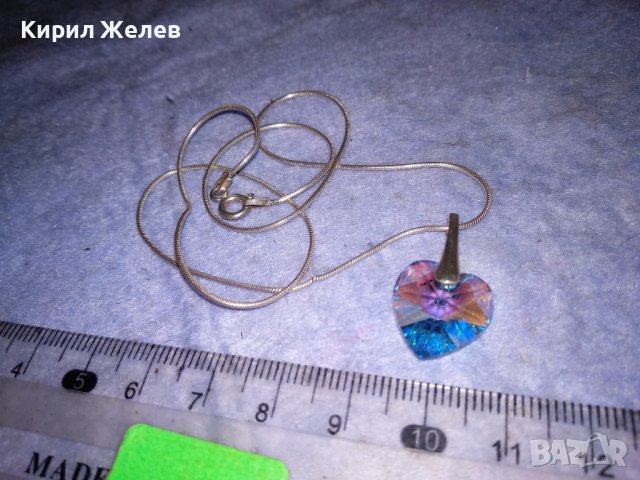 ИЗИСКАН КРИСТАЛЕН СРЕБЪРЕН АРТ МЕДАЛЬОН със СРЕБЪРНА ВЕРИЖКА СРЕБРО 925 БУТИКОВО БИЖУ ИТАЛИЯ 38266, снимка 11 - Колиета, медальони, синджири - 40940676