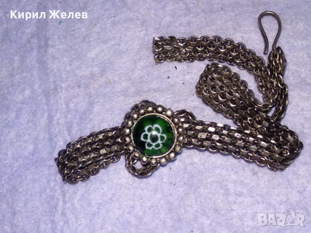 СТАРО РЕТРО ГОТИК АРТ КОЛИЕ ЧОКЪР посребрена благородна стомана с ВЕНЕЦИАНСКО СТЪКЛО МУРАНО 38661, снимка 16 - Антикварни и старинни предмети - 41682298
