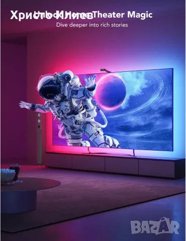 Смарт RGBIC LED лента за телевизор Govee Envisual TV Backlight T2 55-65 инча, снимка 4 - Лед осветление - 55960619