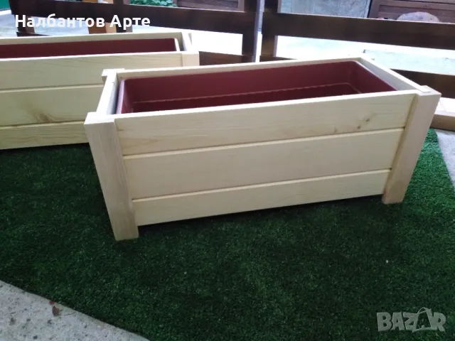 декоративни дървени кашпи, снимка 1