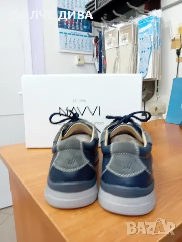 ПРОМОЦИЯ-Мъжки обувки м98030 естествена синя кожа , снимка 3 - Ежедневни обувки - 50285041