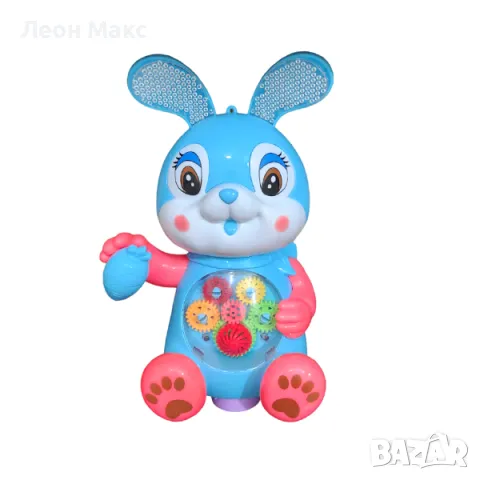 Заек с морков музикална прозрачна движи се играчка , снимка 3 - Музикални играчки - 48351112