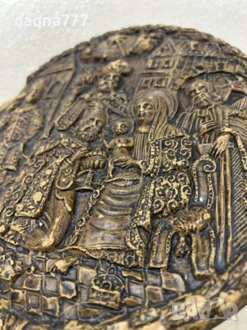 Антикварен восъчен плакет 1718 г, снимка 4 - Антикварни и старинни предмети - 55737727