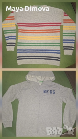 Benetton спортен пуловер и суитшърт 160см.