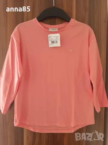 Изчистена оранжева блузка, размер 116/122 см