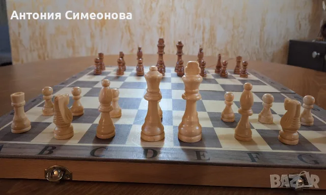 Шах и табла дърворезба, снимка 7 - Колекции - 56403451