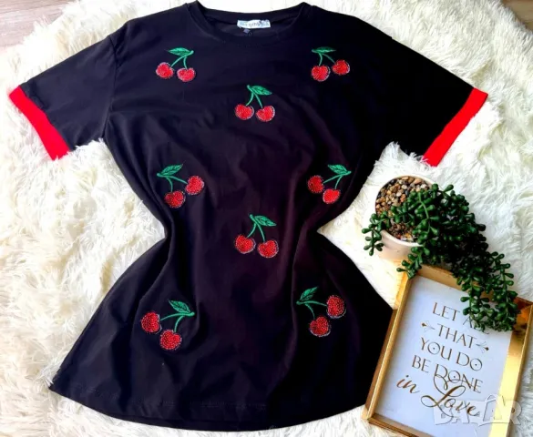 памучни дамски тениски , снимка 3 - Тениски - 50342355