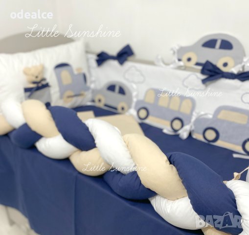 Cars Set Комплект за бебешко легълце с колички, вариант  11 части , снимка 4 - Спално бельо и завивки - 41501800