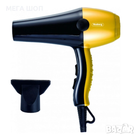 Сешоар Rosberg 2000W – Бързо сушене, прецизен контрол и надеждна защита всеки ден
