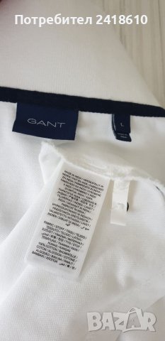 GANT Pique Cotton Size L НОВО! ОРИГИНАЛ! Мъжка Тениска!, снимка 3 - Тениски - 41738821