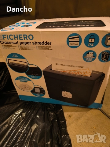 Шредер за хартия и ламинатор на марката Fichero