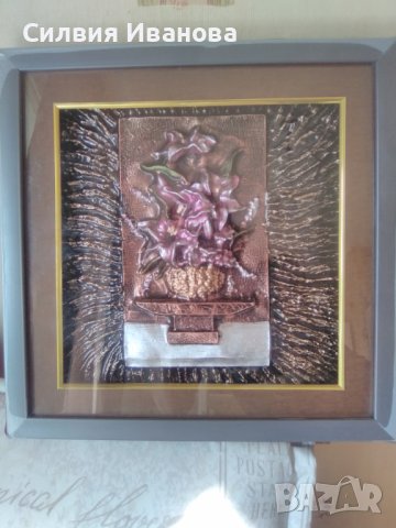 Релефна картина с рамка, снимка 3 - Картини - 42310452