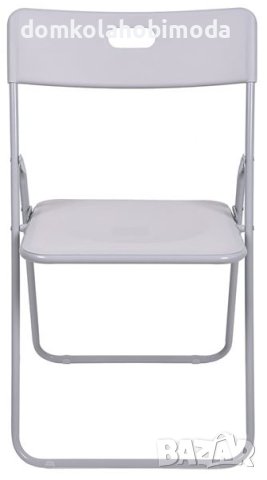 Сгъваем Стол Метален PVC, 46.5x39x81см до 100 гилограма, снимка 2 - Столове - 41764962