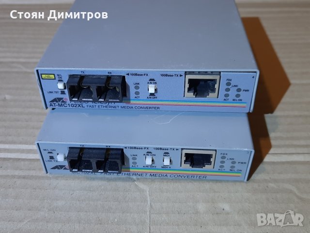 Allied Telesyn AT-MC102XL media converter , снимка 1 - Мрежови адаптери - 35856374