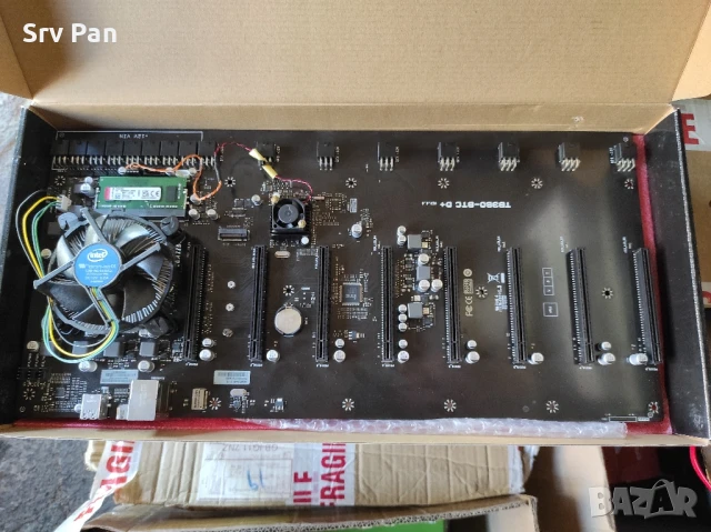 Компютърно дъно Motherboard Biostar TB360-BTC D+ 4GB Gold, снимка 6 - Дънни платки - 50811773