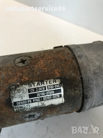 Стартер мотор за KIA Carens 2.0 CRDi (2002-2006) 36100-2700, снимка 2 - Части - 53454905