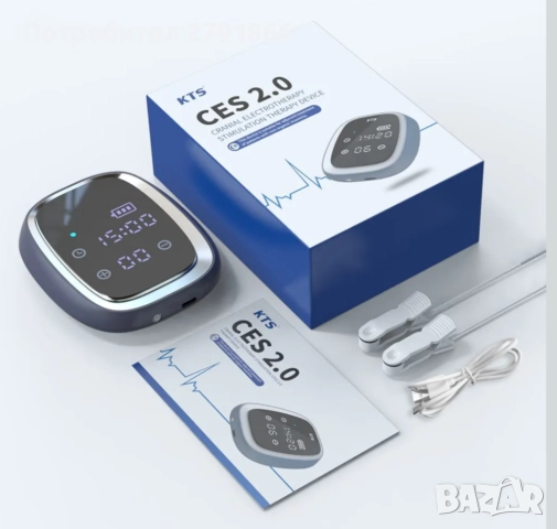 KTS 2.0 CES Microelectronic преносимо микротоково устройство за облекчаване на тревожност и безсъние