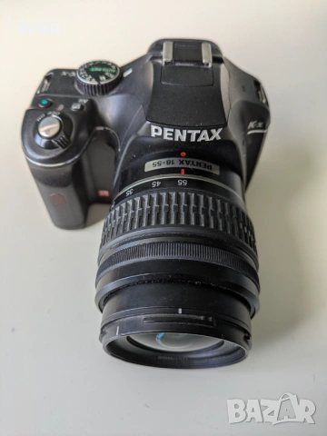 Pentax K-X 12.4MP цифров SLR фотоапарат SMC Pentax DAL 1:3.5-5.6 18-55mm AL обектив пъллен комплект, снимка 3 - Фотоапарати - 53745349