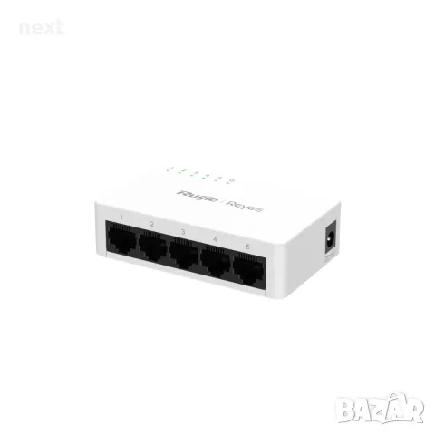 5-портов мрежов суич / разклонител Ruijie Reyee RG-ES05F – 10/100 Mbps + Гаранция, снимка 2 - Суичове - 55798513