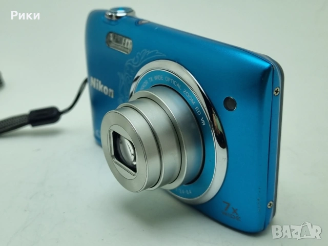 Nikon Coolpix S3500 Blue 20.1MP, снимка 6 - Фотоапарати - 53804763