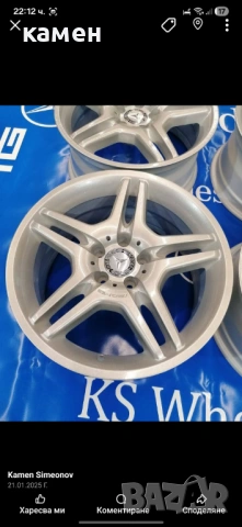 Оригинални AMG 18 Цола джанти за Мерцедес Е класа W211 спорт пакет, снимка 4 - Гуми и джанти - 53639129