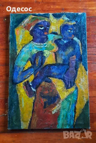 Янаки Манасиев стара маслена  картина 1932-1978