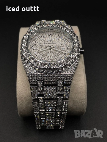 Диамантен Часовник Audemars Piguet Royal Oak Iced Out Moissanite 41mm, снимка 2 - Мъжки - 52583515