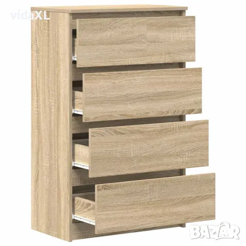 vidaXL Сайдборд, сонома дъб, 60x35x98,5 см, инженерно дърво, снимка 5 - Бюфети - 56147684